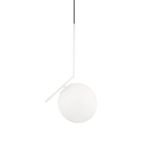 LAMPARA  DE TECHO BOLA BLANCA