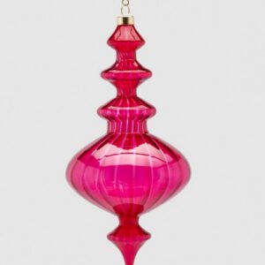 ADORNO VIDRIO ROSA ·PEQUEÑO