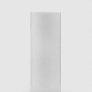 JARRÓN DE CRISTAL NATURAL CILÍNDRICO · GRANDE